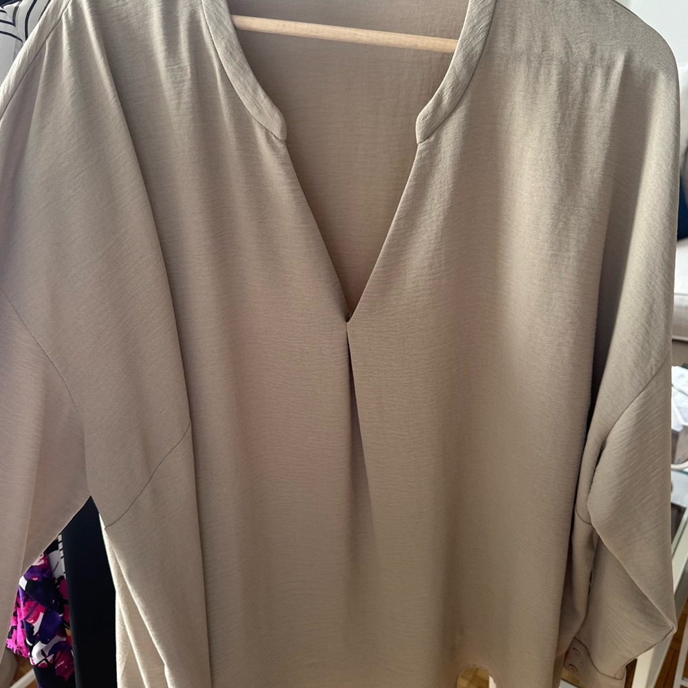Alfani Taupe Women's Blouse